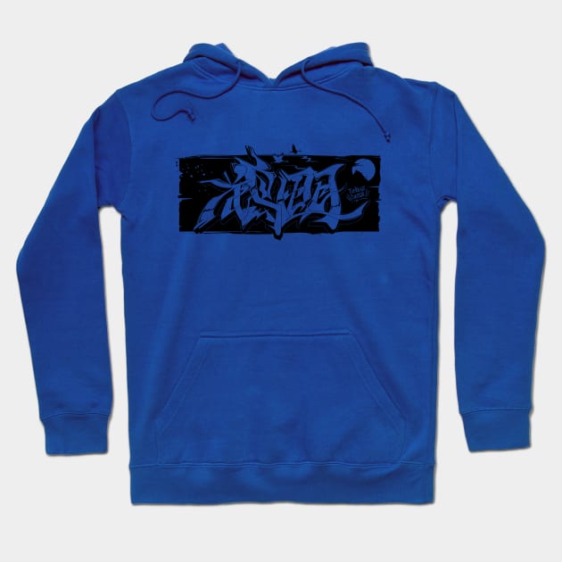 Japanese KANJI Graffiti KACHOFUGETSU Hoodie by TurkeysDesign